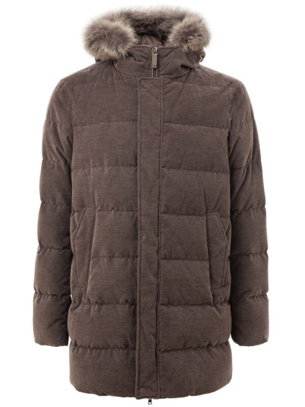 Herno Brown Cotton Jackets & Coat