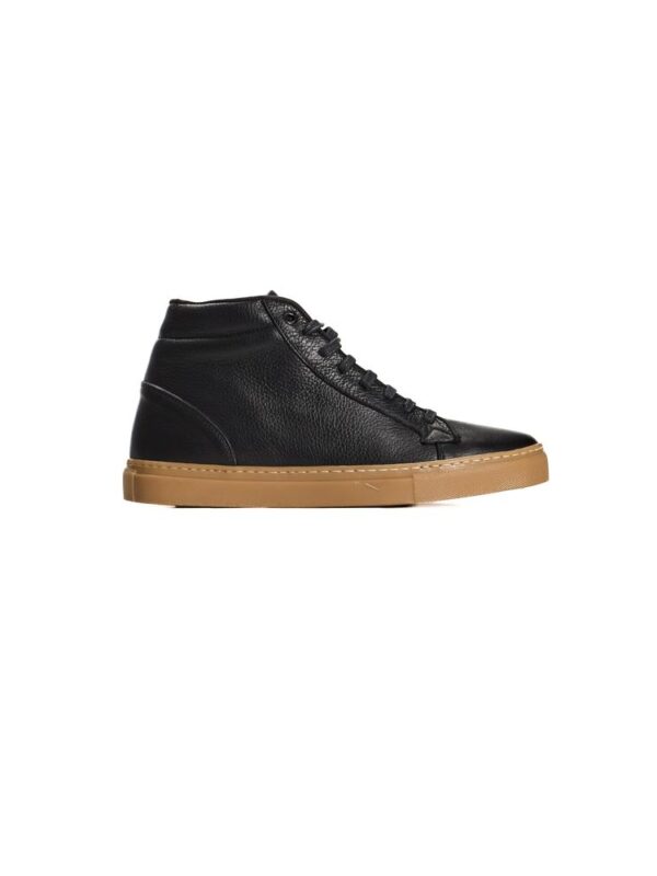 Roberto Pepe Luxury Black Calfskin Men Sneaker