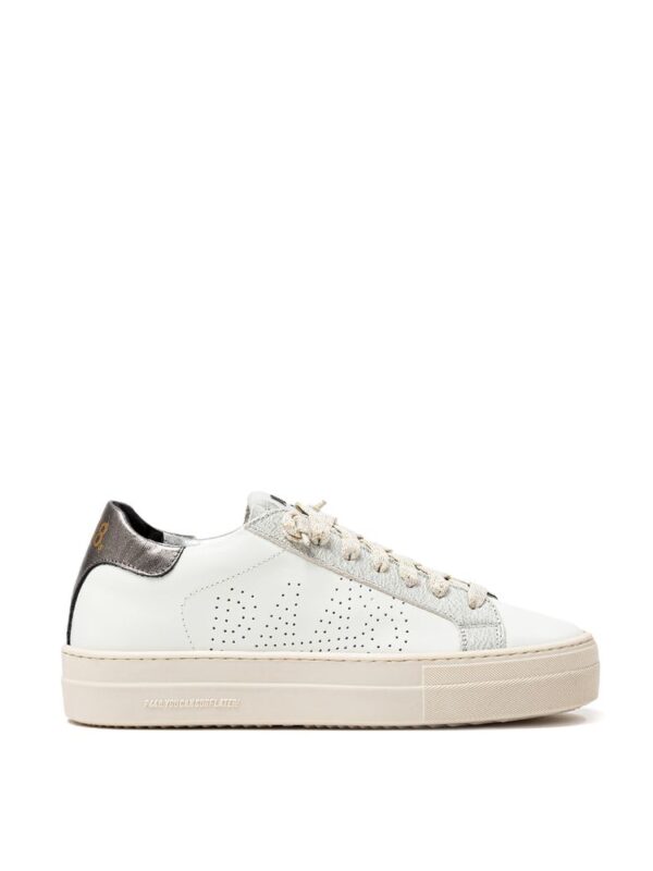 P448 White Leather Sneaker