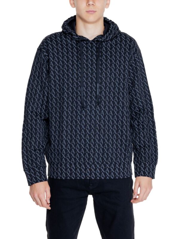 Armani Exchange Black Cotton Hoody