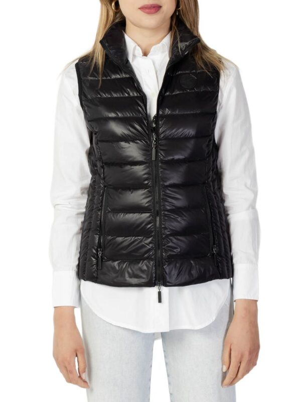 Armani Exchange Black Polyester Sleveless Jacket