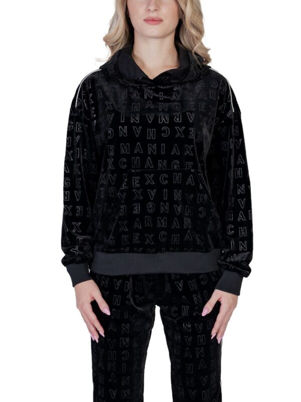 Armani Exchange Black Polyester Hoody