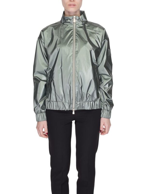 Suns Green Polyester Jackets & Coat