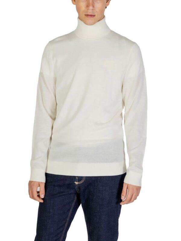 Calvin Klein Jeans Cream Wool Turtleneck