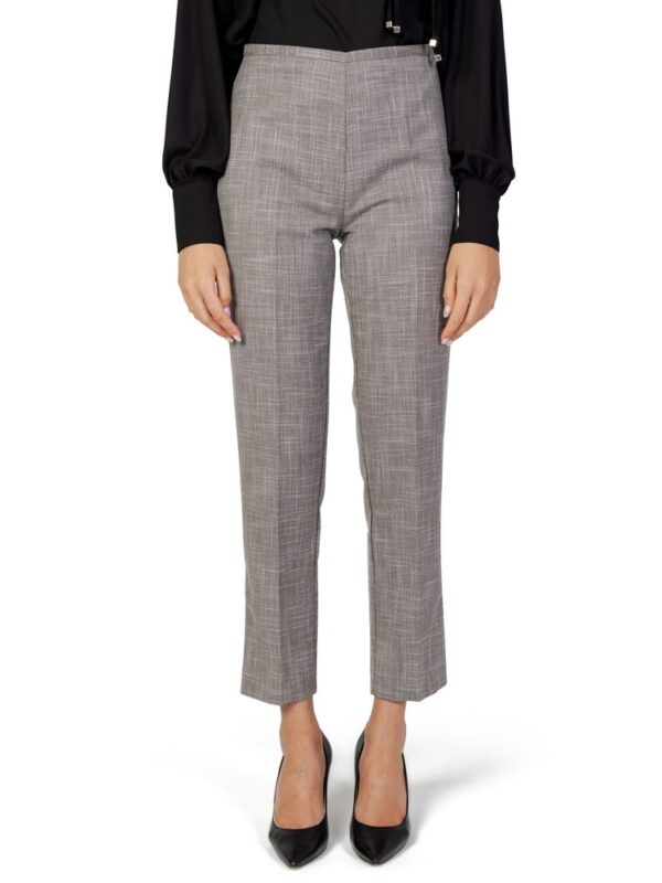 Sandro Ferrone Gray Polyester Pant