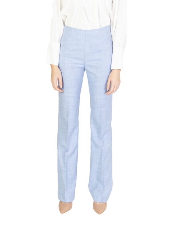 Sandro Ferrone Blue Viscose Pant
