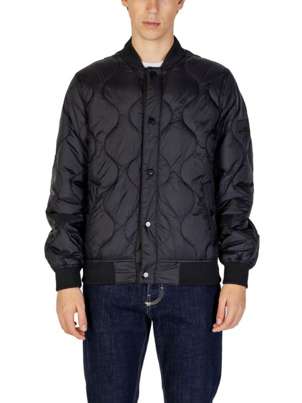 Gianni Lupo Black Polyamide Jackets & Coat