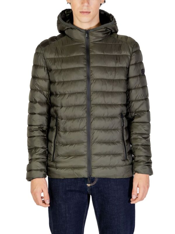 Gianni Lupo Green Polyamide Jackets & Coat