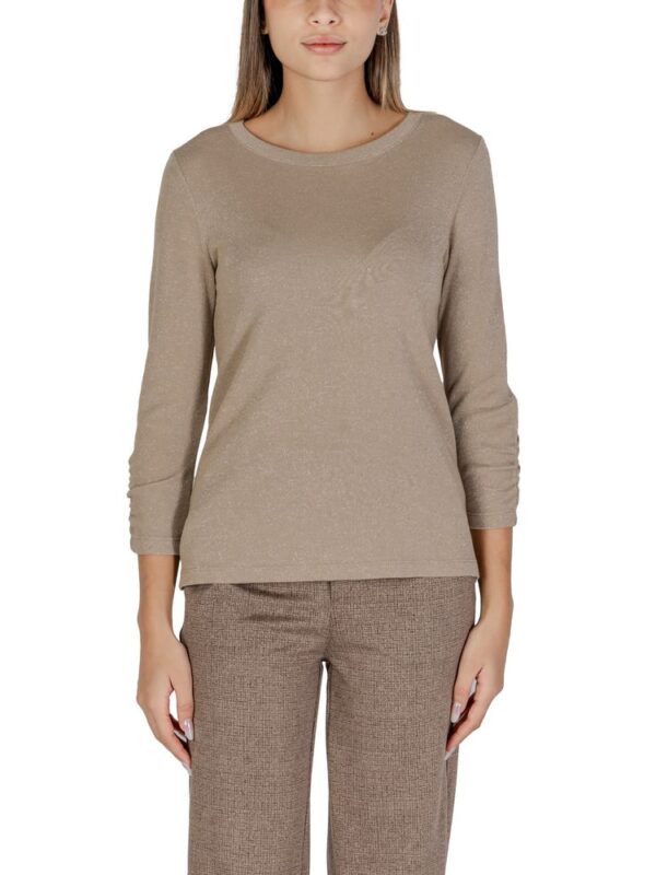 Street One Beige Polyester Long Sleeve