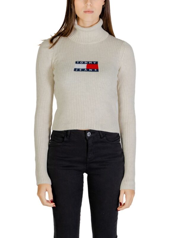 Tommy Hilfiger Jeans Beige Recycled Polyester Sweater