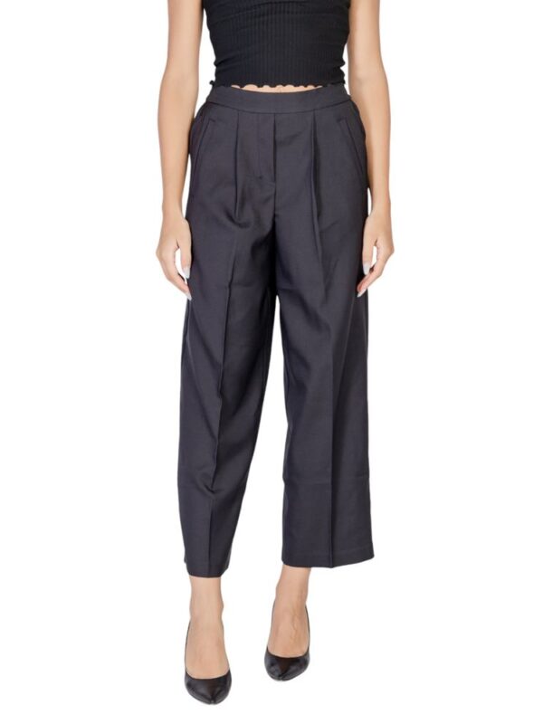 ICHI Black Polyester Pant