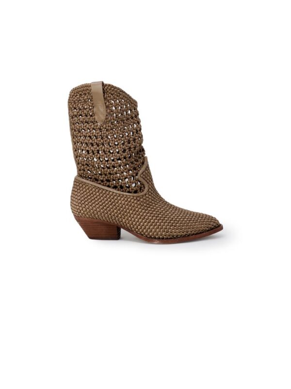 ASH Beige Leather Ankle