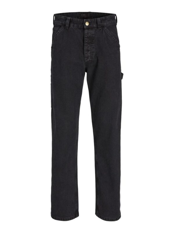 Jack Jones Black Cotton Relaxed Fit Jean