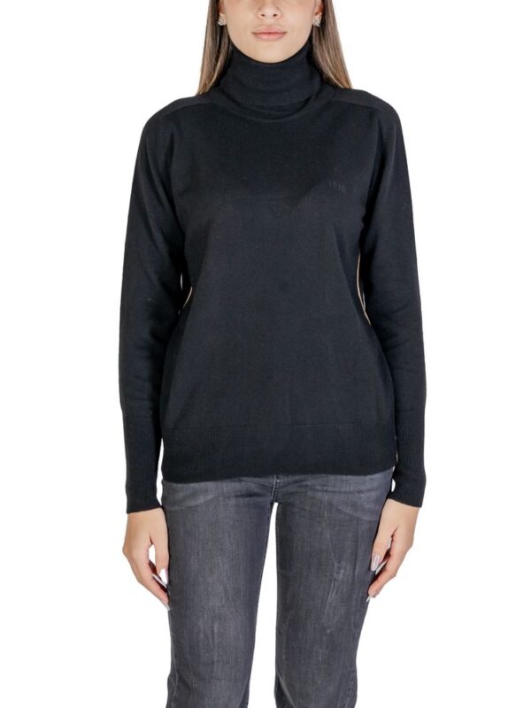 Alviero Martini Prima Classe Black Viscose Turtleneck