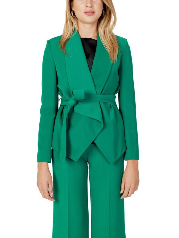 Sandro Ferrone Green Polyester Blazer