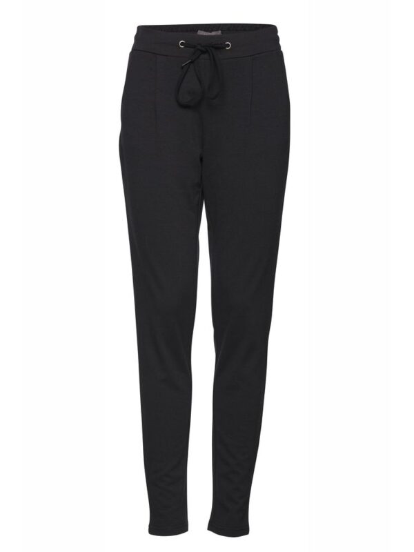 ICHI Black Polyester Pant