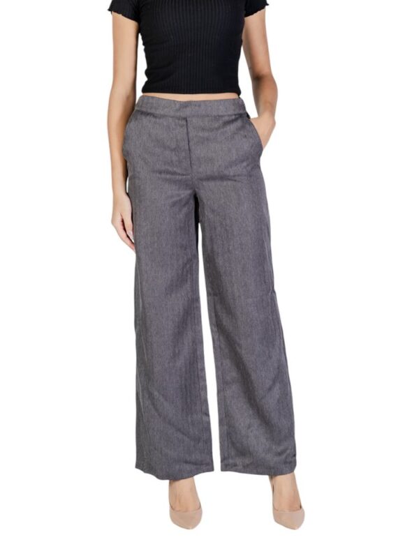 Jacqueline De Yong Gray Polyester Pant