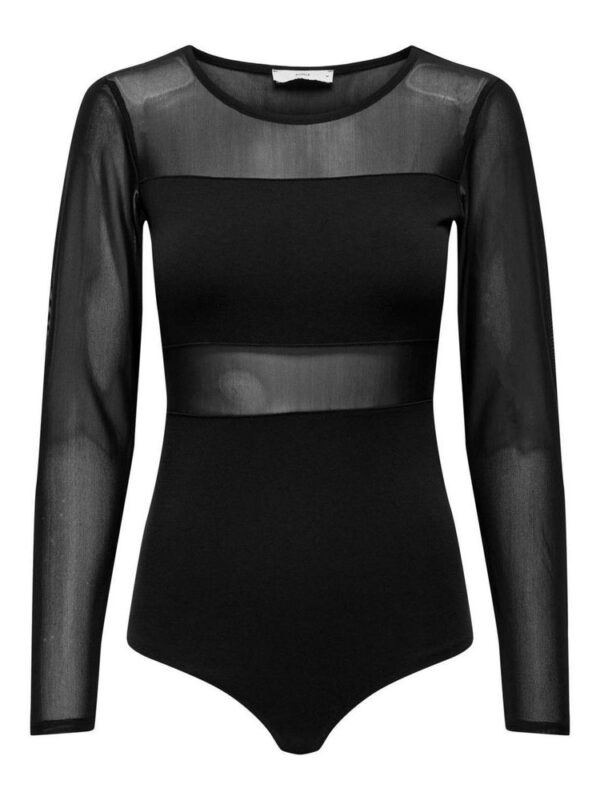 Only Black Cotton Bodysuit