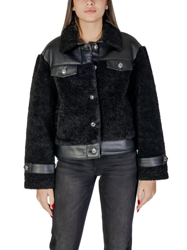 Morgan De Toi Black Polyester Coat