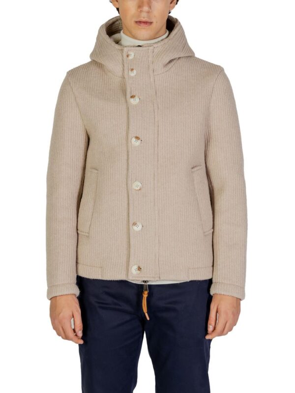 Hydra Clothing Beige Polyester Jackets & Coat