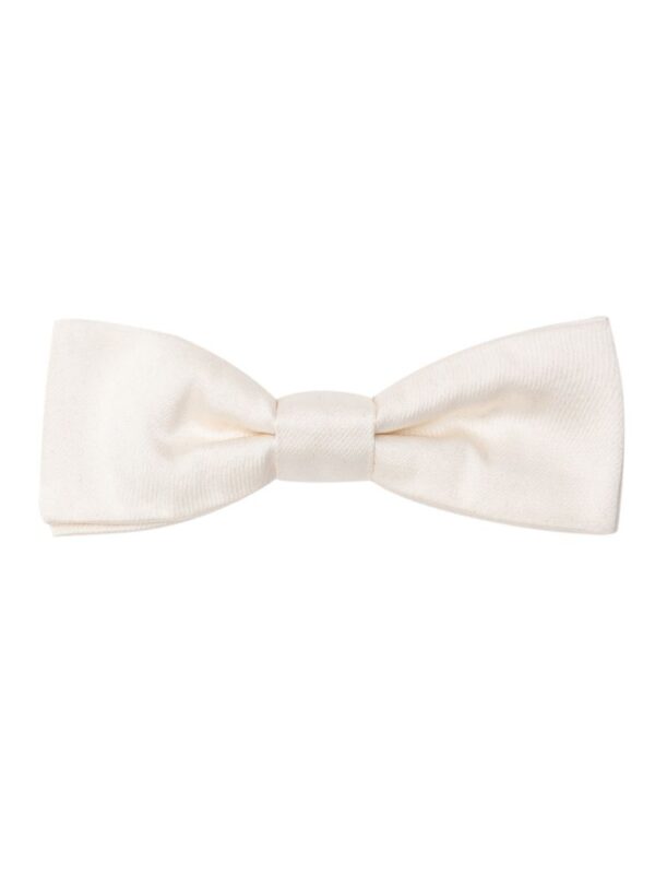Dolce & Gabbana White Silk Bowty