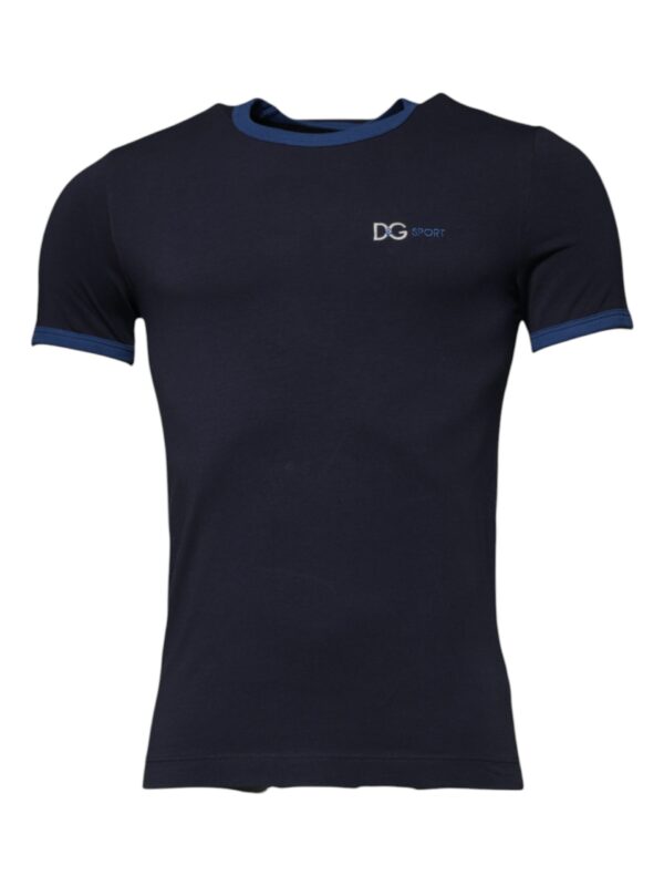 Dolce & Gabbana Blue Cotton Stretch Crewneck Underwear T-shirt