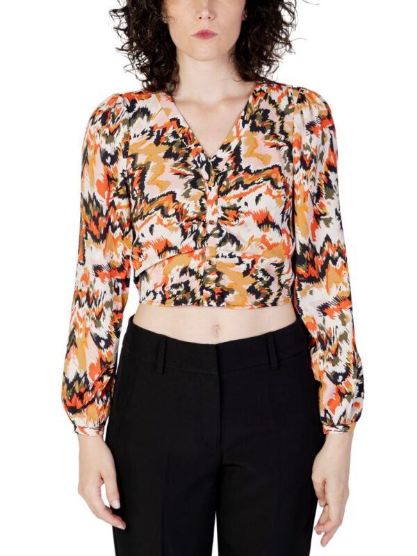 Only Orange Polyester Blouse