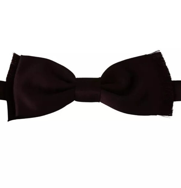 Dolce & Gabbana Bordeaux Red Silk Solid Classic Bowtie