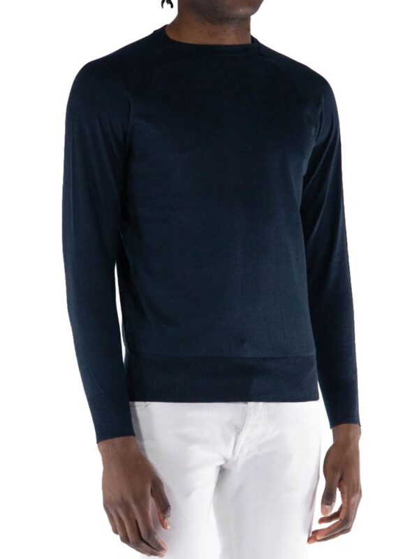 People Of Shibuya Blue Cotton Sweater