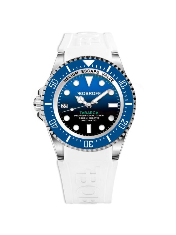 Bobroff White Rubber Watch