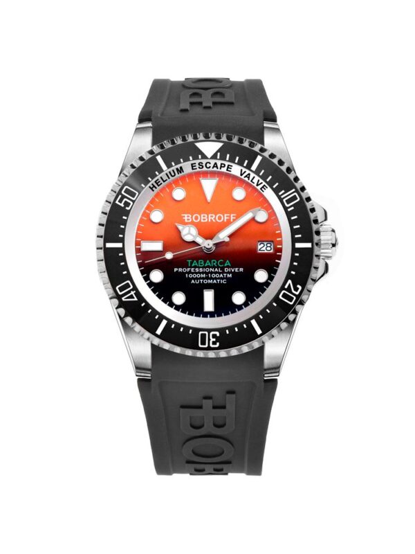 Bobroff Black Rubber Watch