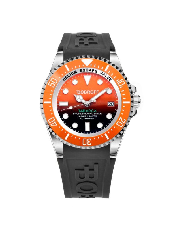 Bobroff Black Rubber Watch