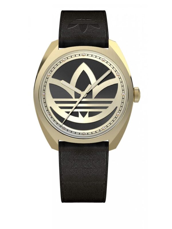 Adidas Black Leather Watch