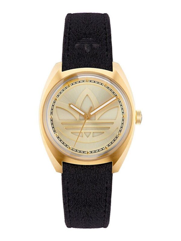 Adidas Black Leather Watch
