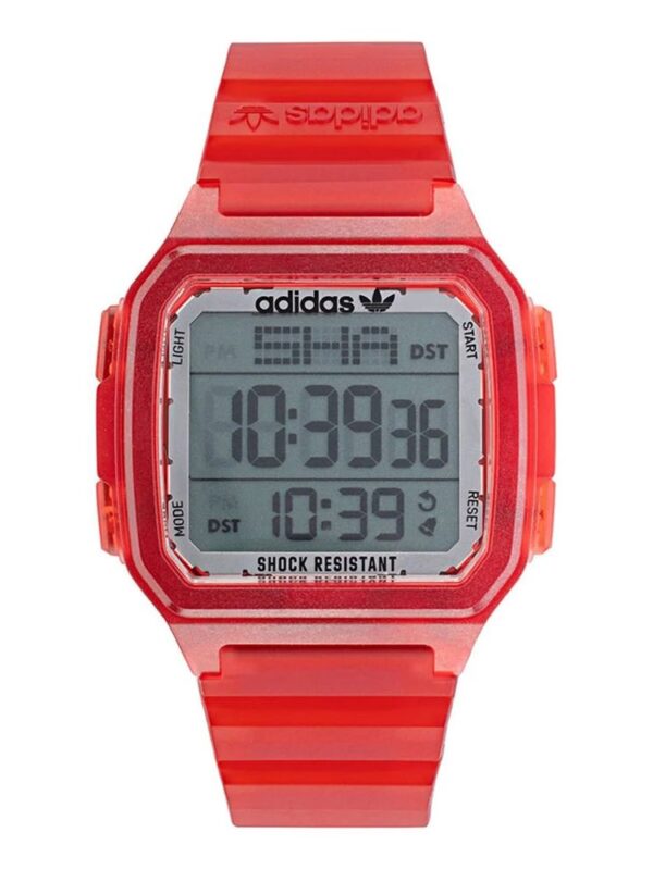 Adidas Red Resin Watch