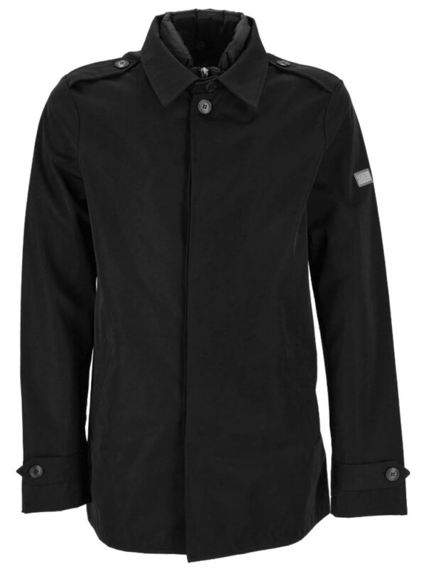 Yes Zee Black Polyester Jacket