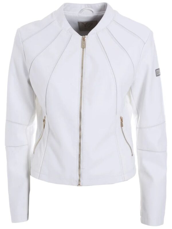 Yes Zee White Polyethylene Jackets & Coat