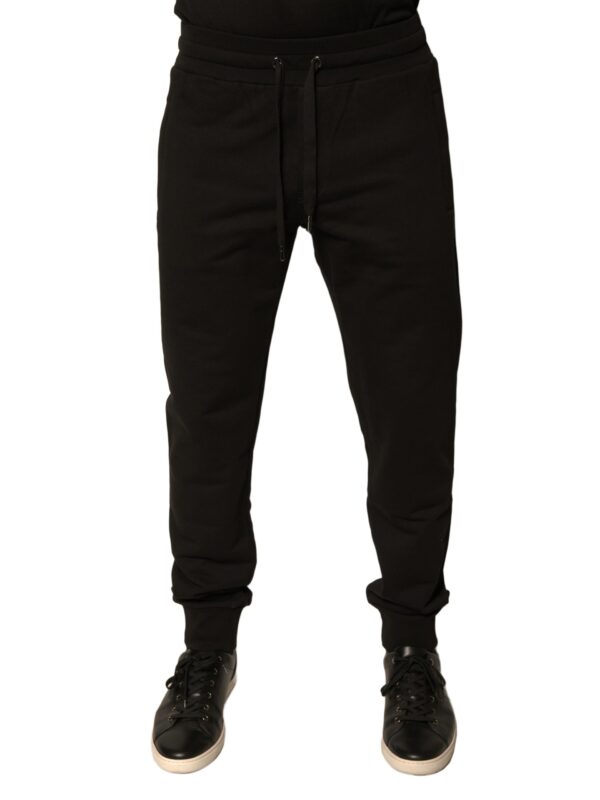 Dolce & Gabbana Black Cotton Jogger Men Sweatpants Pants
