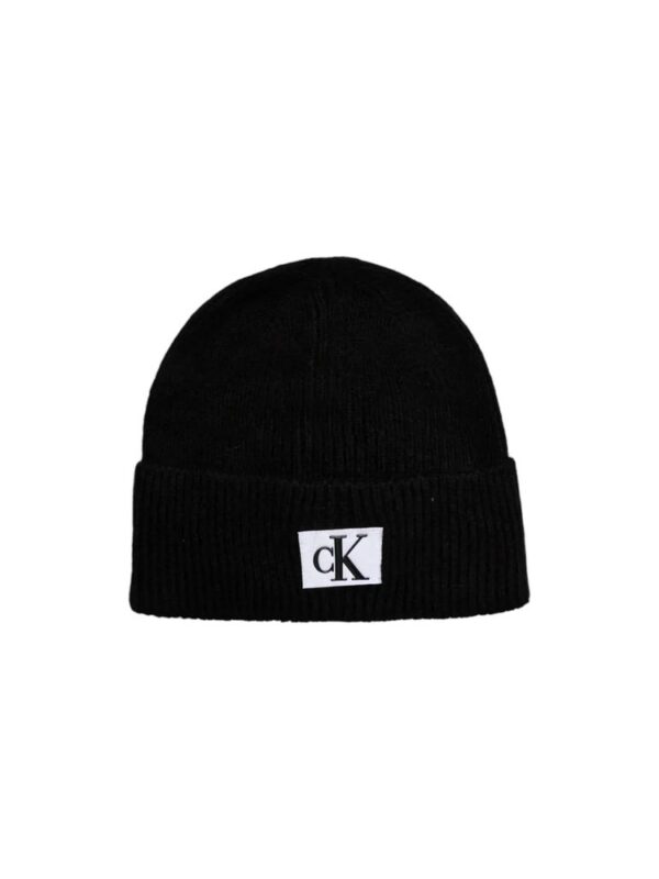 Calvin Klein Jeans Black Marabou Caps Baseball Hat