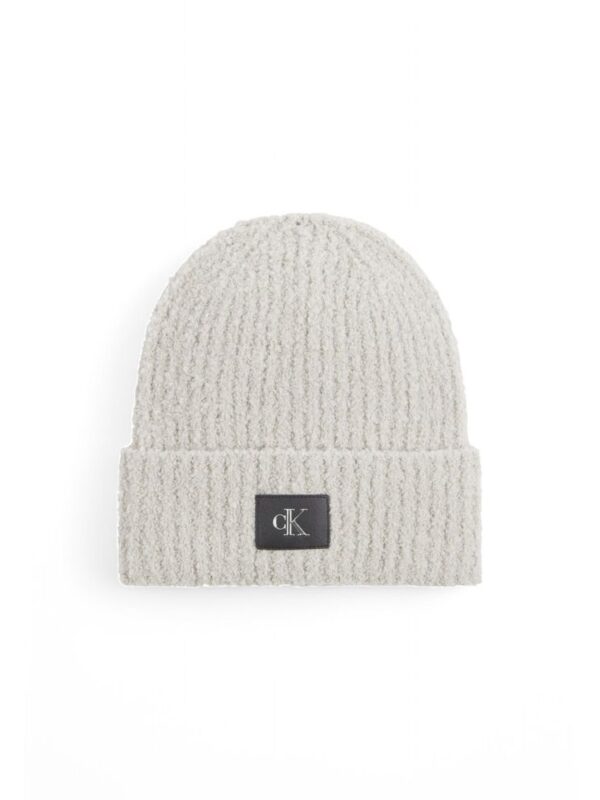 Calvin Klein Jeans Gray Marabou Caps Baseball Hat