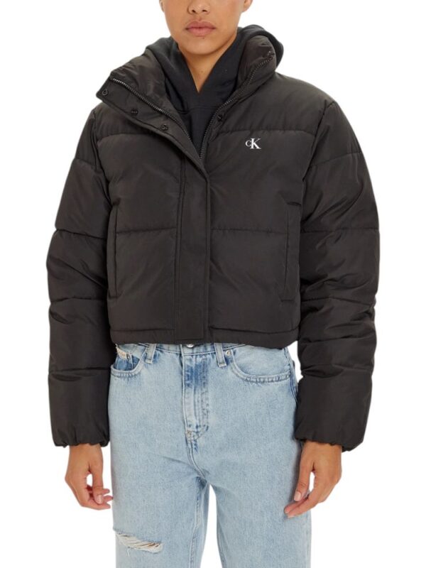 Calvin Klein Jeans Black Polyester Jackets & Coat
