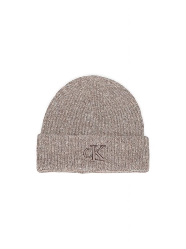 Calvin Klein Gray Marabou Caps Baseball Hat