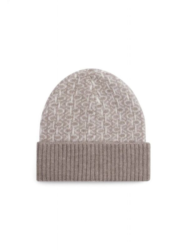Calvin Klein Beige Alpaca Leather Caps Baseball Hat