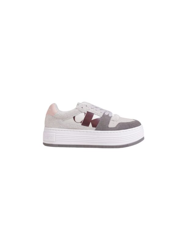 Calvin Klein Jeans Gray Leather Sneaker