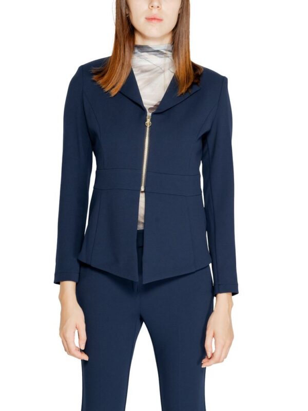 Rinascimento Blue Polyester Blazer