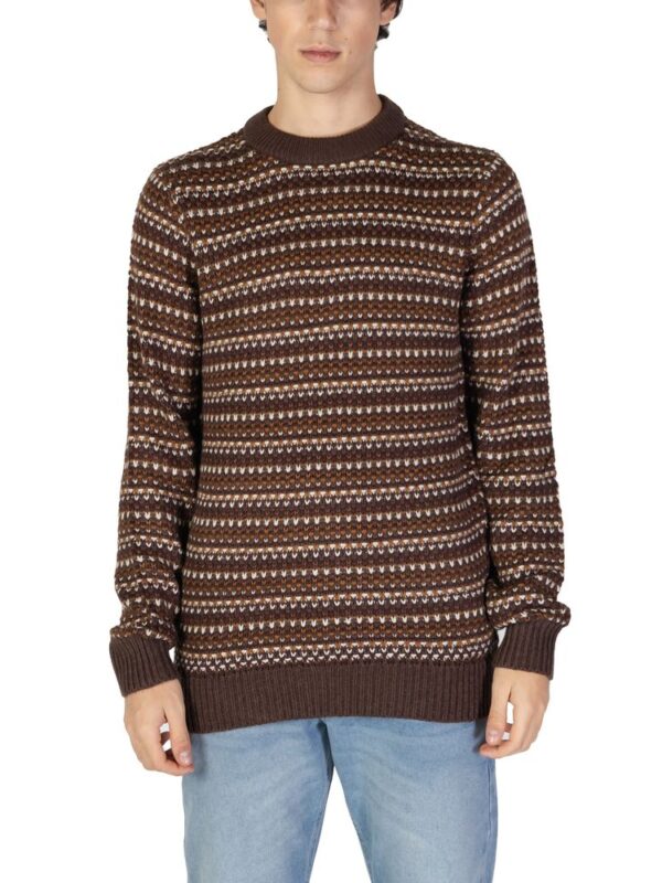 Only & Sons Brown Cotton Sweater
