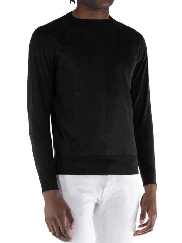 People Of Shibuya Black Cotton Sweater