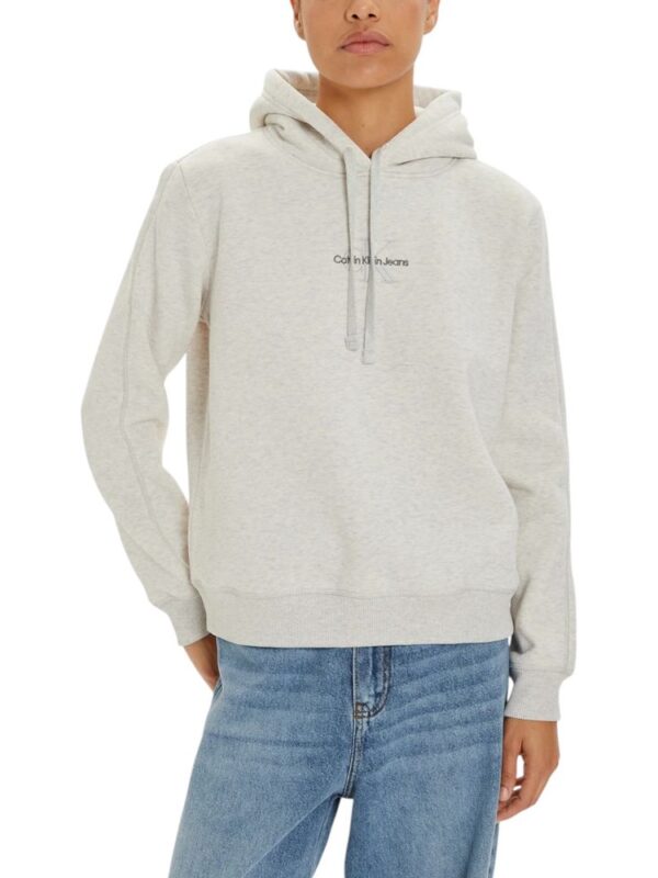 Calvin Klein Jeans Gray Cotton Hoody