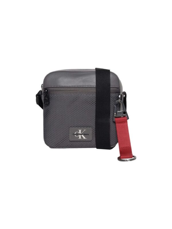 Calvin Klein Jeans Gray Recycled Polyester Messenger Bag