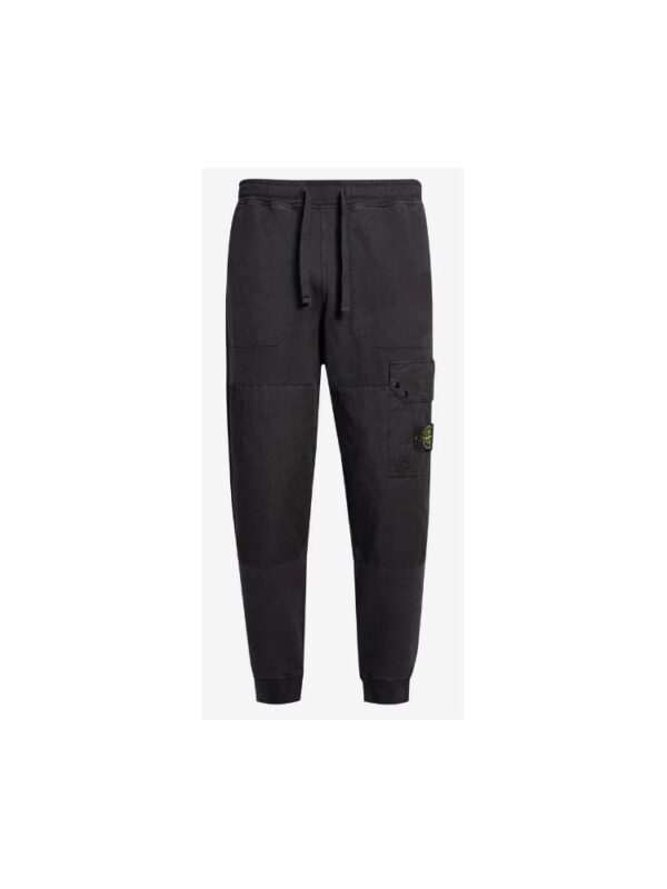 Stone Island Black Cotton Men's Track Pant